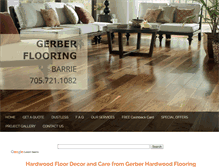 Tablet Screenshot of hardwood-floor-decor-and-care.com